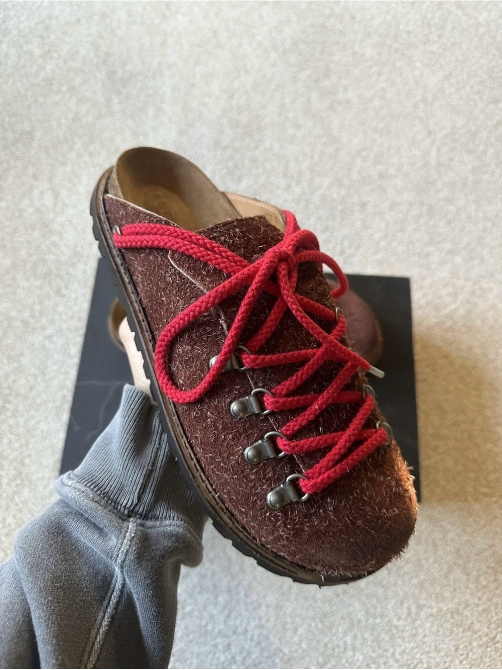 Fugazi Swiss Chocolate Tibet Mules BRAND NEW